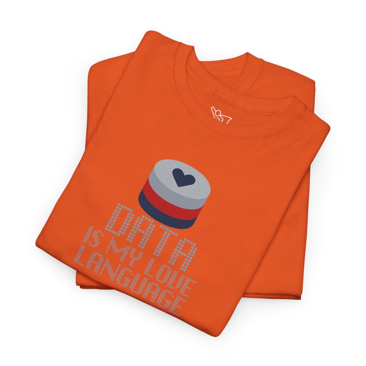 "Data is My Love Language" CW - 3 Casual Unisex Cotton T-Shirt, Tech Enthusiast Gift, Cute Data Lover Apparel, Geeky Gift for Him Her - AI Tee Hero