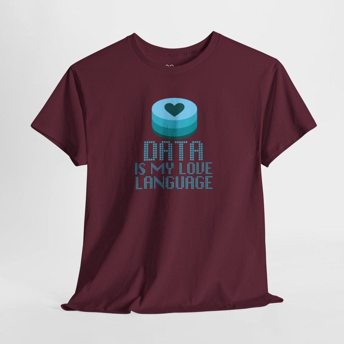 "Data is My Love Language" CW - 4 Casual Unisex Cotton T-Shirt, Tech Enthusiast Gift, Cute Data Lover Apparel, Geeky Gift for Him Her - AI Tee Hero