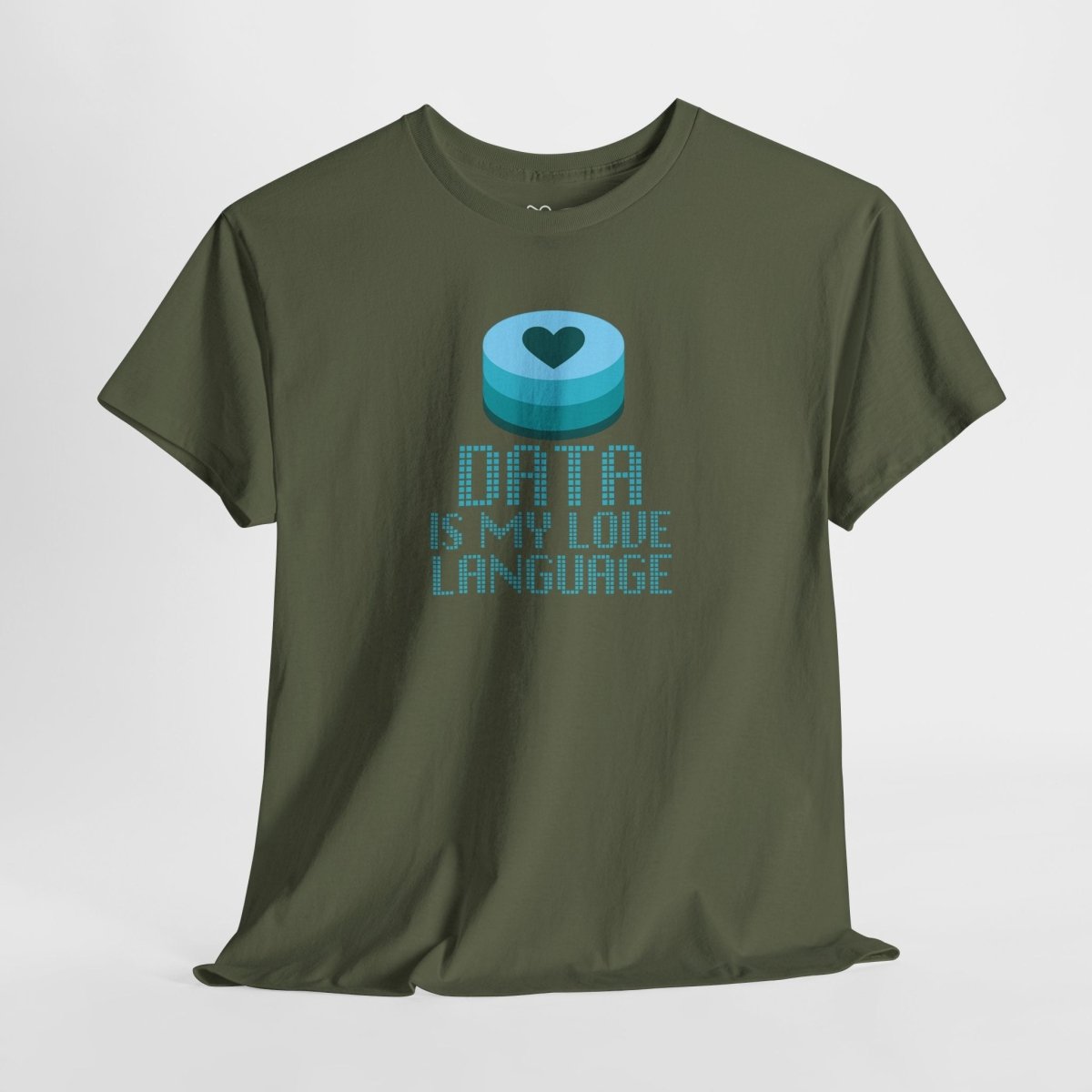 "Data is My Love Language" CW - 4 Casual Unisex Cotton T-Shirt, Tech Enthusiast Gift, Cute Data Lover Apparel, Geeky Gift for Him Her - AI Tee Hero