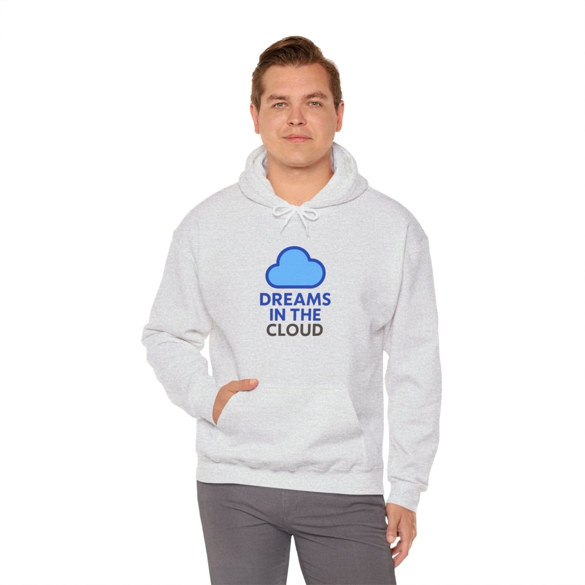 "Dreams In the Cloud" Cozy Hoodie, Perfect for Dreamers, Unisex Pullovers, Gift for Soul Searchers, Cloud - Themed Apparel - AI Tee Hero