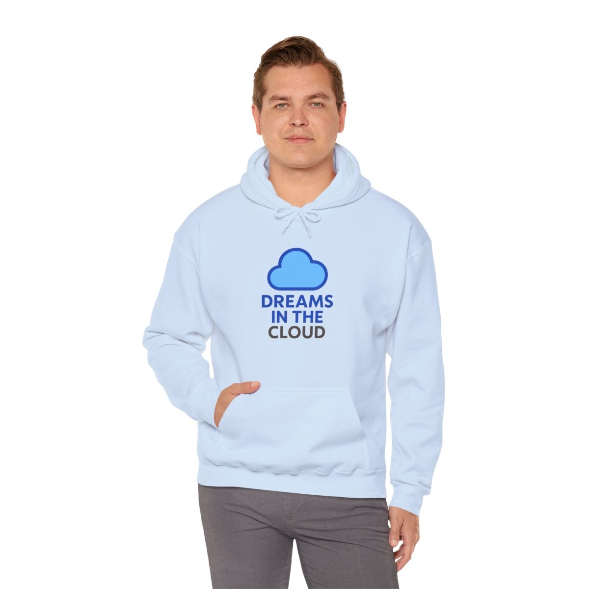 "Dreams In the Cloud" Cozy Hoodie, Perfect for Dreamers, Unisex Pullovers, Gift for Soul Searchers, Cloud - Themed Apparel - AI Tee Hero