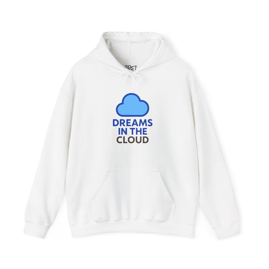 "Dreams In the Cloud" Cozy Hoodie, Perfect for Dreamers, Unisex Pullovers, Gift for Soul Searchers, Cloud - Themed Apparel - AI Tee Hero