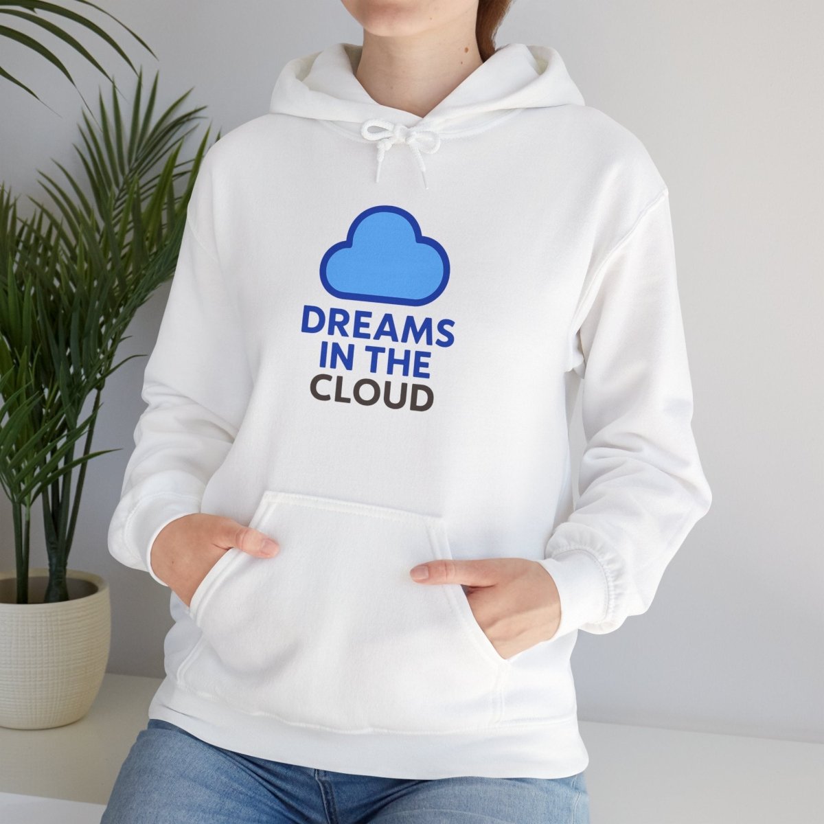 "Dreams In the Cloud" Cozy Hoodie, Perfect for Dreamers, Unisex Pullovers, Gift for Soul Searchers, Cloud - Themed Apparel - AI Tee Hero