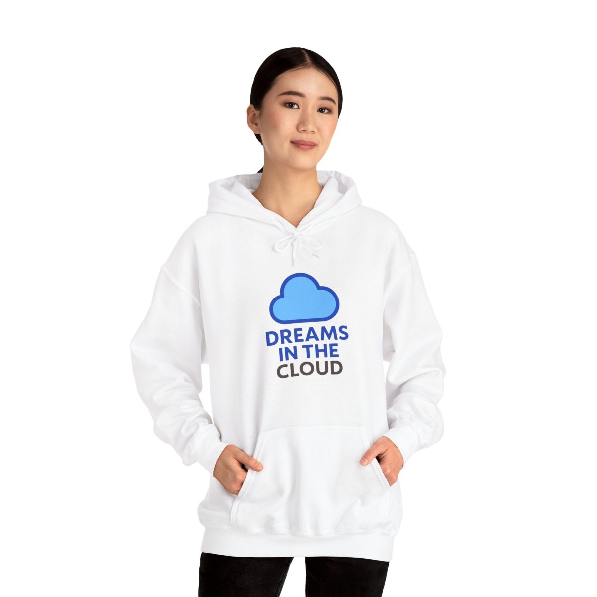 "Dreams In the Cloud" Cozy Hoodie, Perfect for Dreamers, Unisex Pullovers, Gift for Soul Searchers, Cloud - Themed Apparel - AI Tee Hero