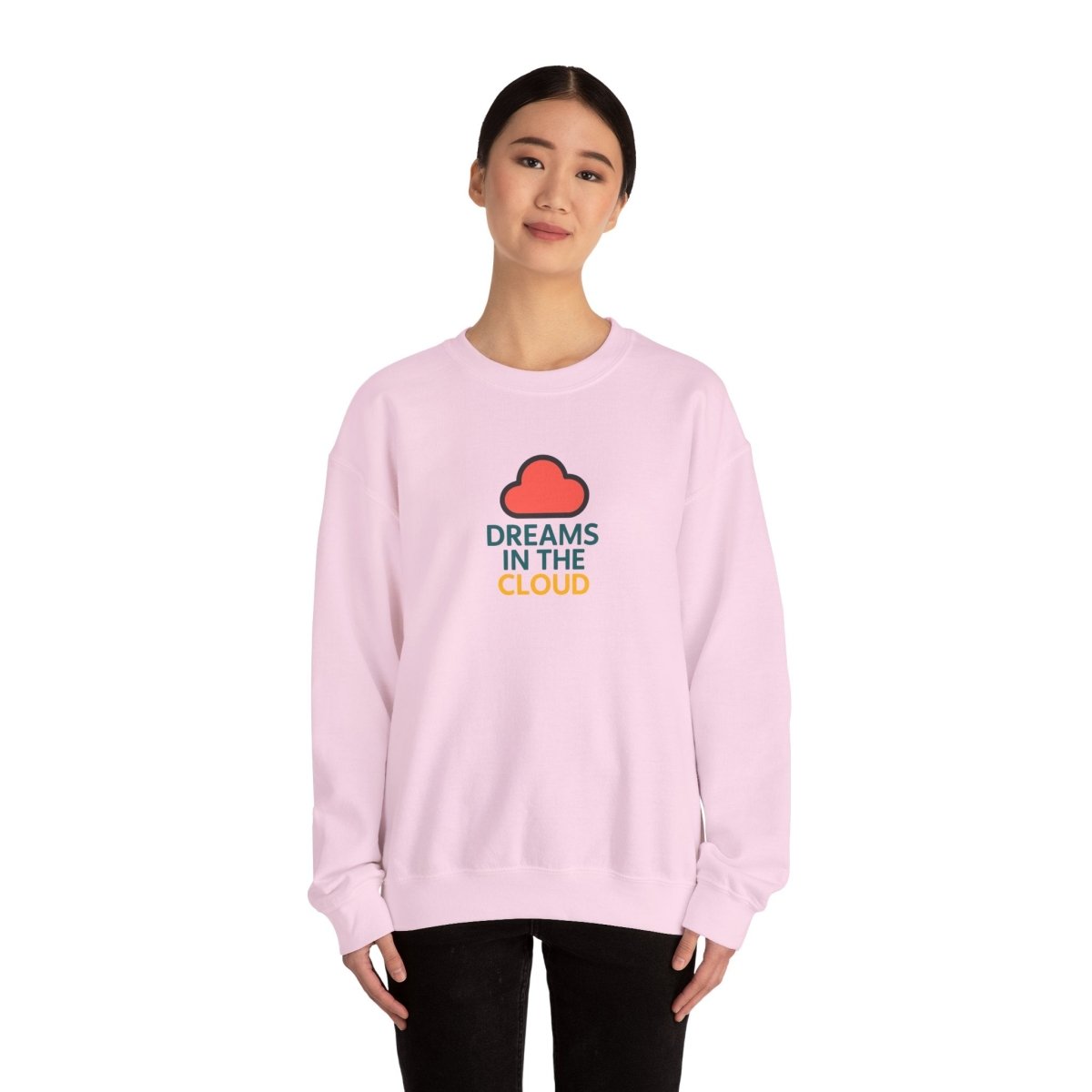 "Dreams in the Cloud" Sweatshirt, Cozy Unisex Crewneck, Comfortable Gift for Dreamers, Everyday Wear, Casual Style - AI Tee Hero