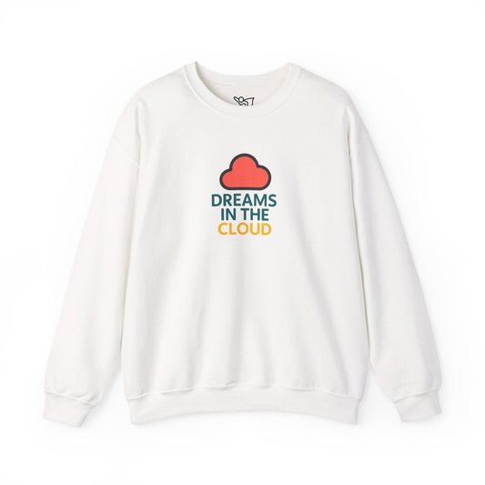 "Dreams in the Cloud" Sweatshirt, Cozy Unisex Crewneck, Comfortable Gift for Dreamers, Everyday Wear, Casual Style - AI Tee Hero