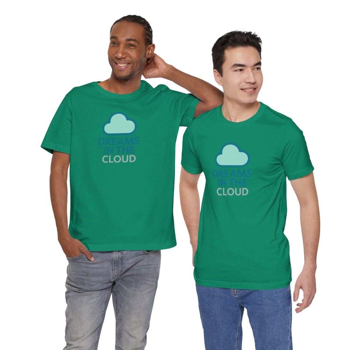 "Dreams in the Cloud" Unisex Tee, Cozy Cloud T-Shirt, Motivational Short Sleeve Shirt, Birthday Gift, Dreamy Casual Wear - AI Tee Hero