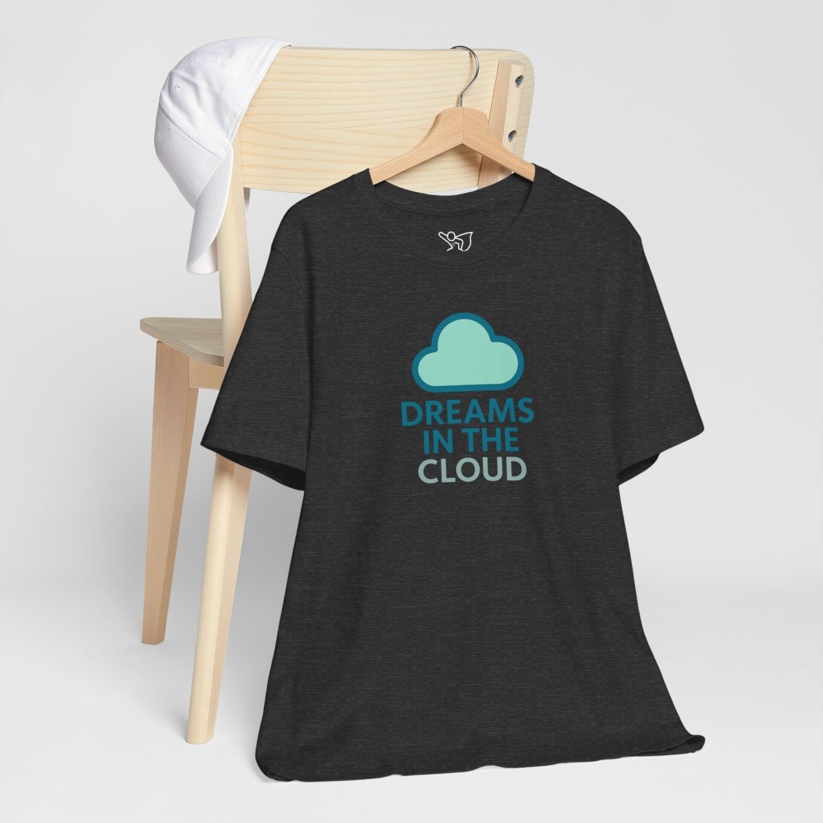 "Dreams in the Cloud" Unisex Tee, Cozy Cloud T-Shirt, Motivational Short Sleeve Shirt, Birthday Gift, Dreamy Casual Wear - AI Tee Hero