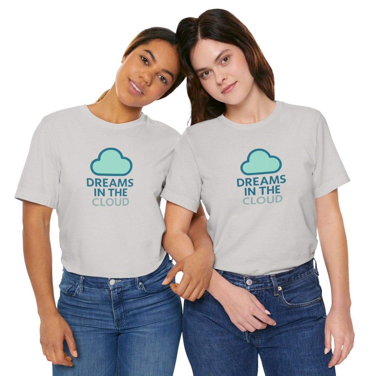 "Dreams in the Cloud" Unisex Tee, Cozy Cloud T-Shirt, Motivational Short Sleeve Shirt, Birthday Gift, Dreamy Casual Wear - AI Tee Hero