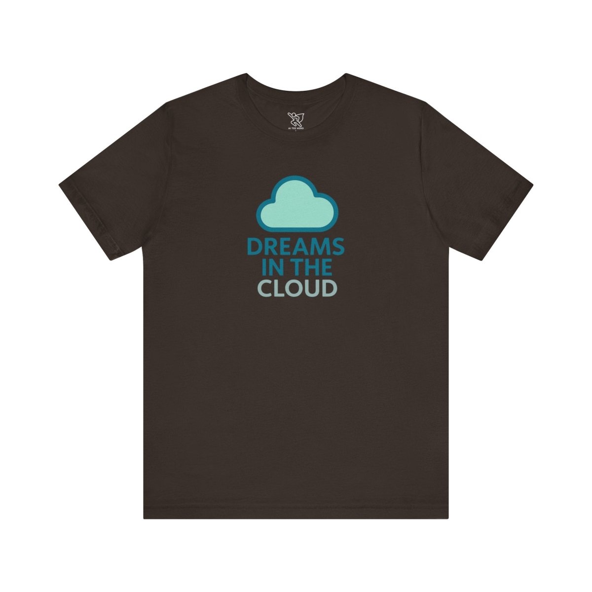 "Dreams in the Cloud" Unisex Tee, Cozy Cloud T-Shirt, Motivational Short Sleeve Shirt, Birthday Gift, Dreamy Casual Wear - AI Tee Hero