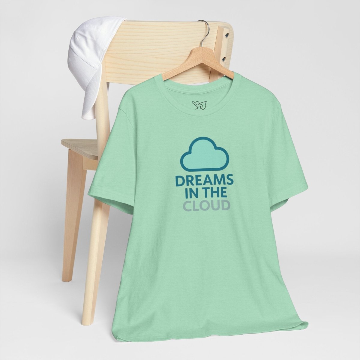 "Dreams in the Cloud" Unisex Tee, Cozy Cloud T-Shirt, Motivational Short Sleeve Shirt, Birthday Gift, Dreamy Casual Wear - AI Tee Hero