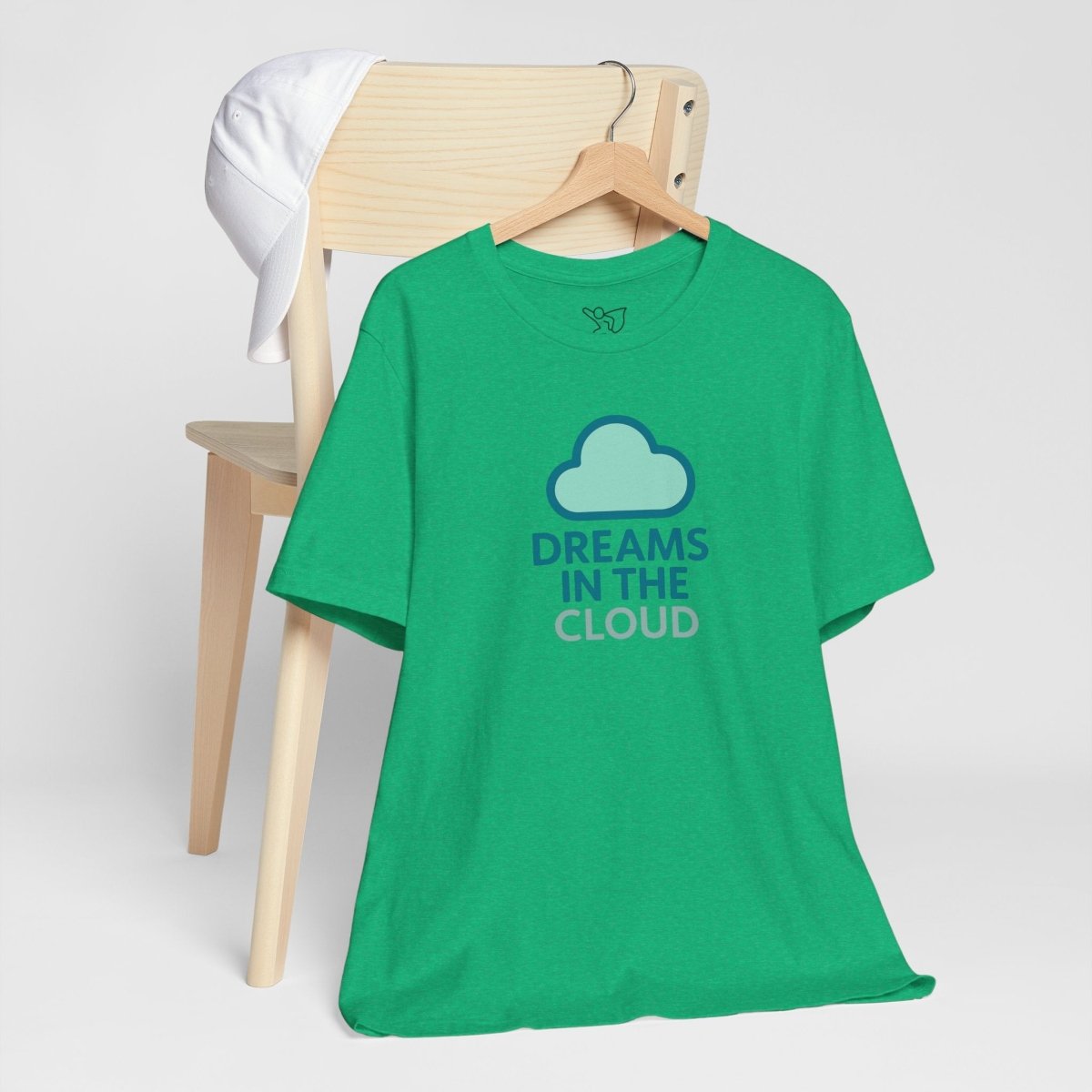 "Dreams in the Cloud" Unisex Tee, Cozy Cloud T-Shirt, Motivational Short Sleeve Shirt, Birthday Gift, Dreamy Casual Wear - AI Tee Hero