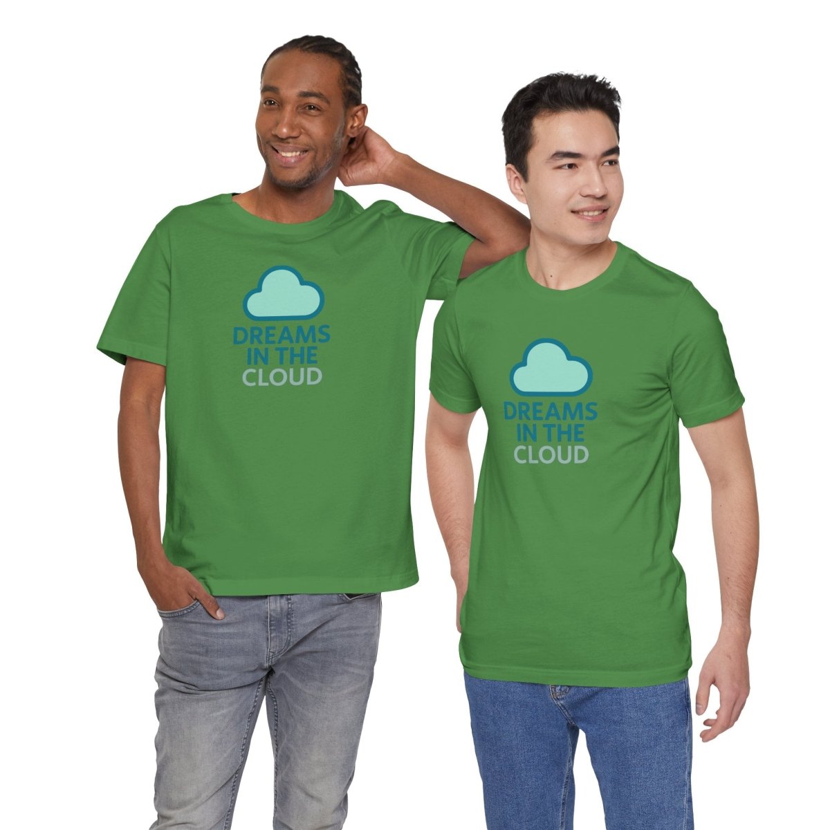 "Dreams in the Cloud" Unisex Tee, Cozy Cloud T-Shirt, Motivational Short Sleeve Shirt, Birthday Gift, Dreamy Casual Wear - AI Tee Hero
