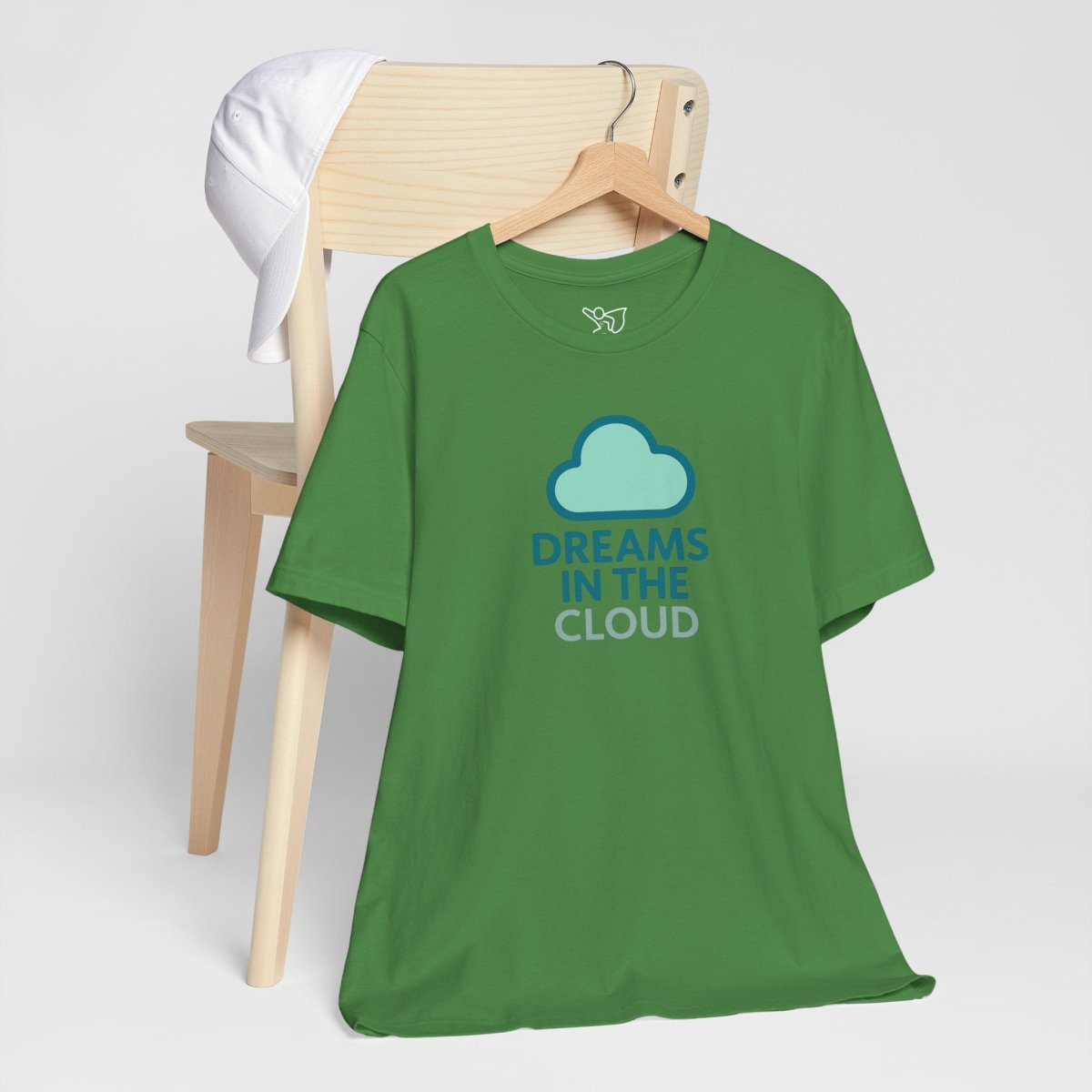 "Dreams in the Cloud" Unisex Tee, Cozy Cloud T-Shirt, Motivational Short Sleeve Shirt, Birthday Gift, Dreamy Casual Wear - AI Tee Hero