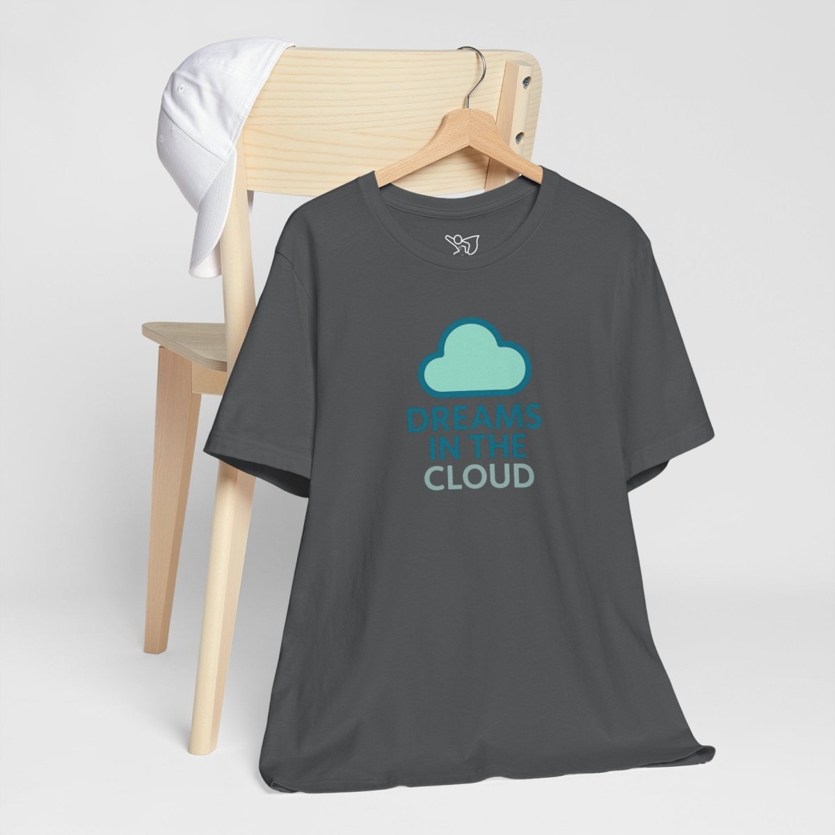 "Dreams in the Cloud" Unisex Tee, Cozy Cloud T-Shirt, Motivational Short Sleeve Shirt, Birthday Gift, Dreamy Casual Wear - AI Tee Hero