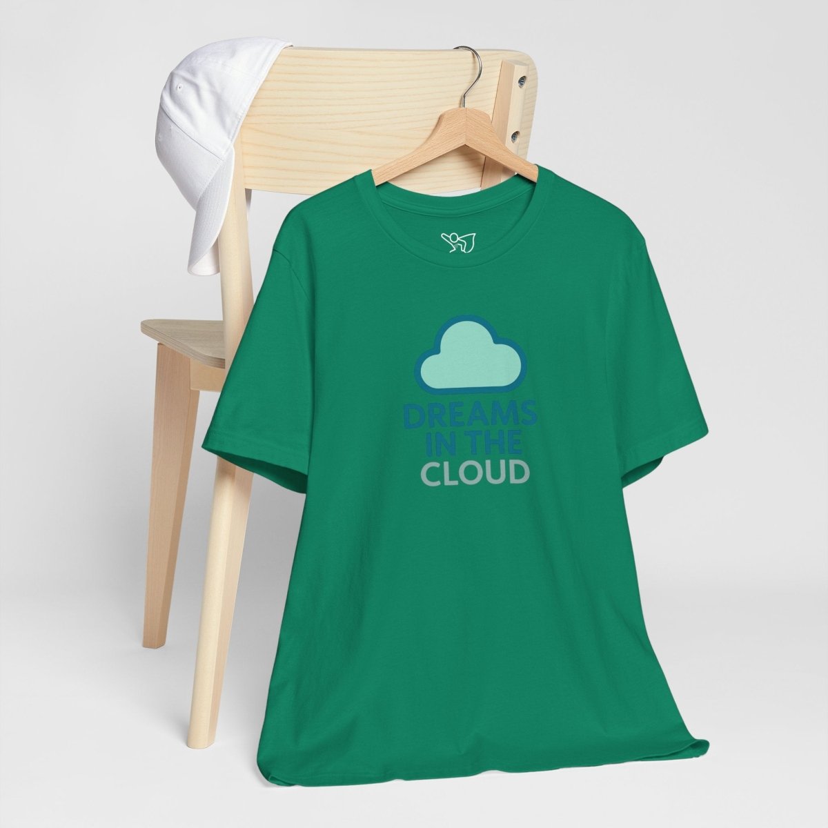 "Dreams in the Cloud" Unisex Tee, Cozy Cloud T-Shirt, Motivational Short Sleeve Shirt, Birthday Gift, Dreamy Casual Wear - AI Tee Hero