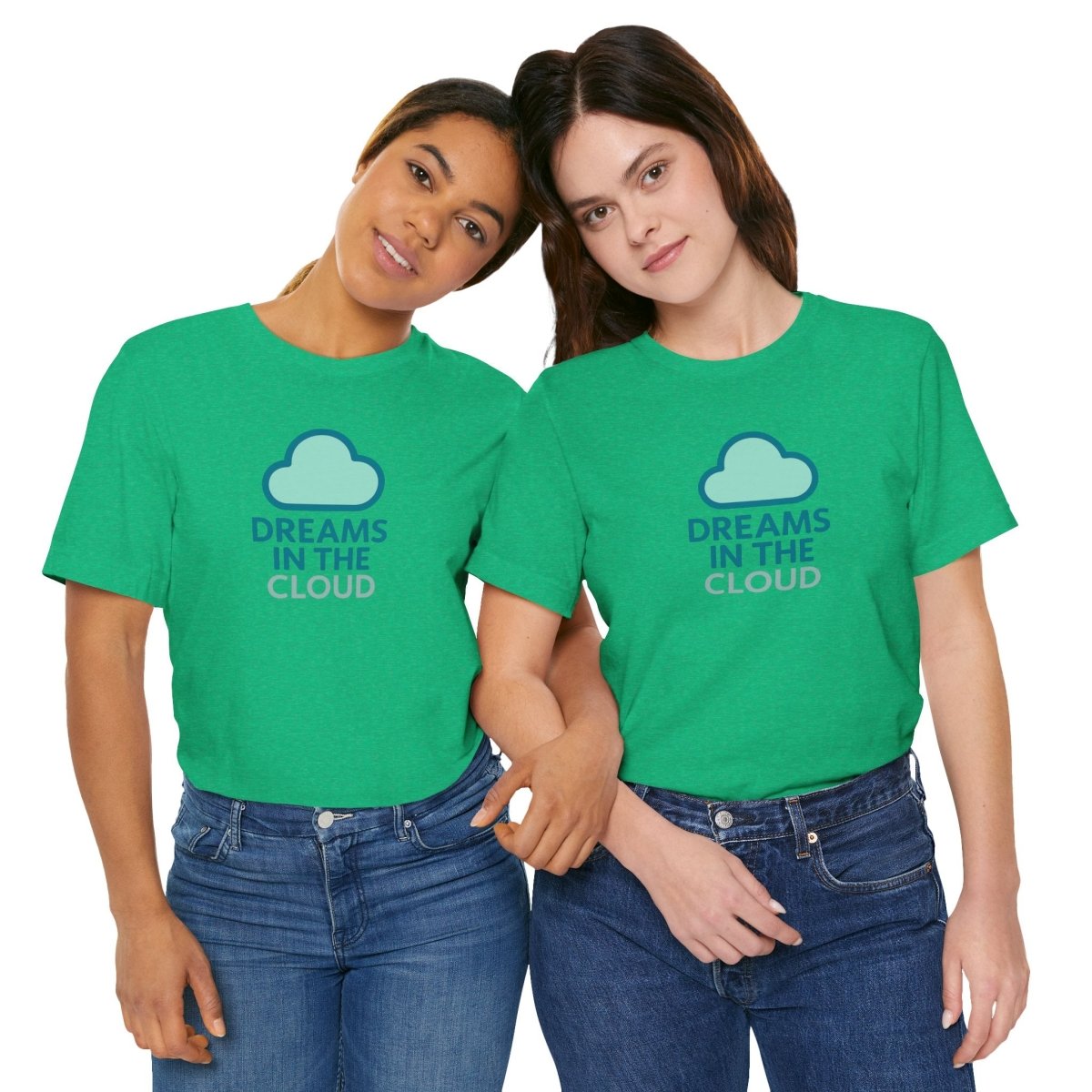 "Dreams in the Cloud" Unisex Tee, Cozy Cloud T-Shirt, Motivational Short Sleeve Shirt, Birthday Gift, Dreamy Casual Wear - AI Tee Hero