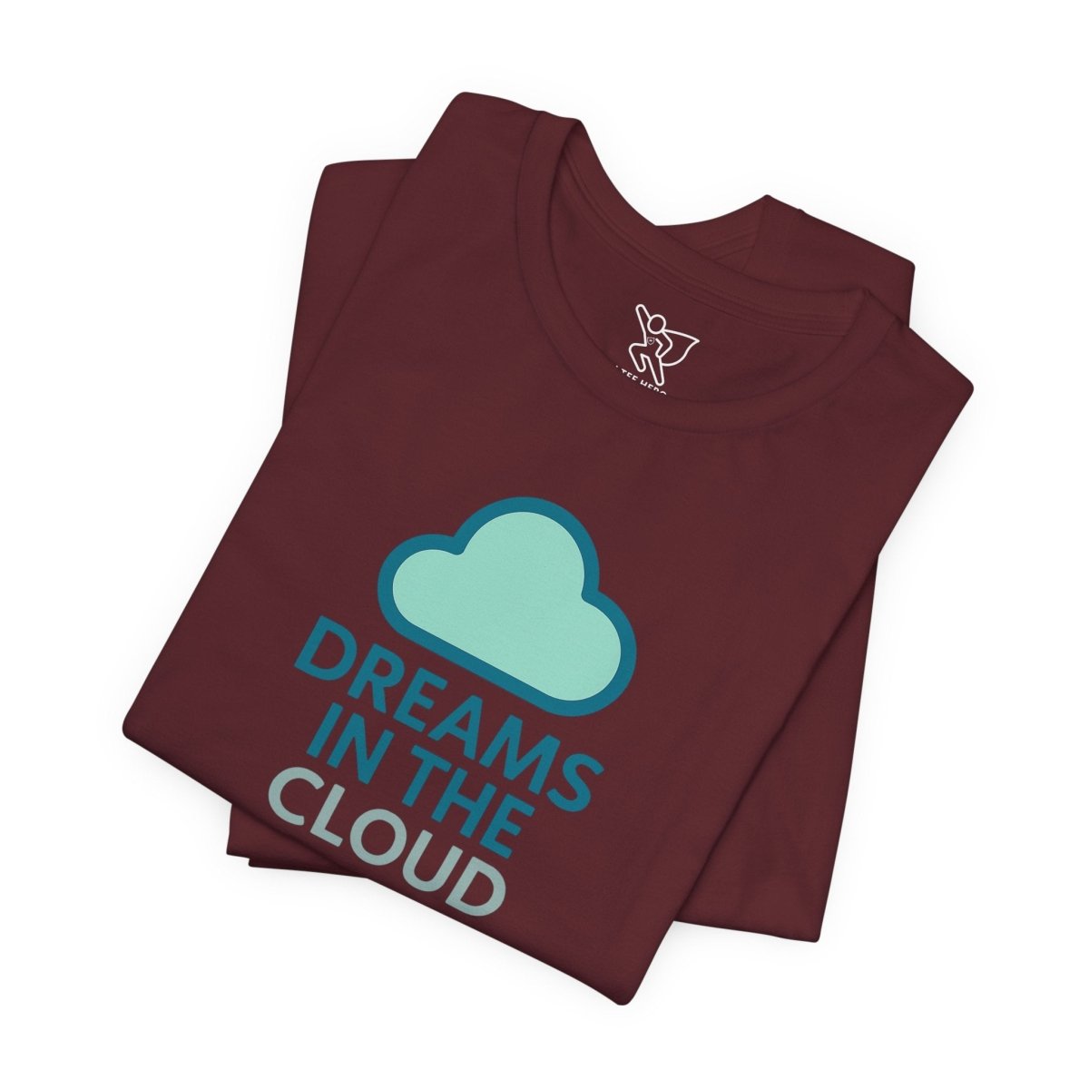 "Dreams in the Cloud" Unisex Tee, Cozy Cloud T-Shirt, Motivational Short Sleeve Shirt, Birthday Gift, Dreamy Casual Wear - AI Tee Hero
