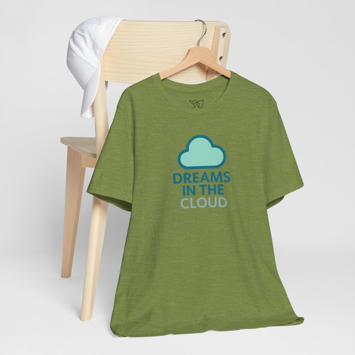 "Dreams in the Cloud" Unisex Tee, Cozy Cloud T-Shirt, Motivational Short Sleeve Shirt, Birthday Gift, Dreamy Casual Wear - AI Tee Hero