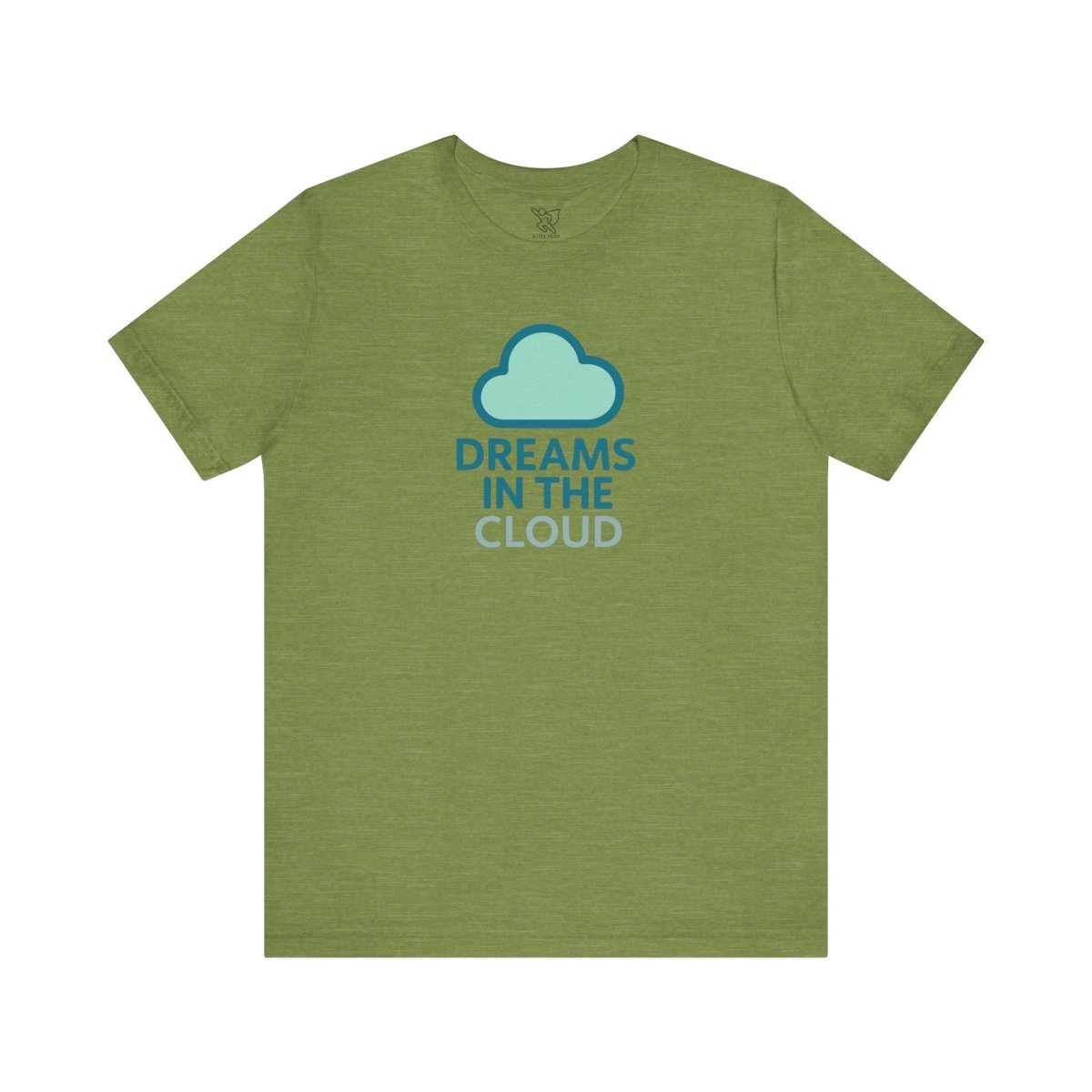 "Dreams in the Cloud" Unisex Tee, Cozy Cloud T-Shirt, Motivational Short Sleeve Shirt, Birthday Gift, Dreamy Casual Wear - AI Tee Hero