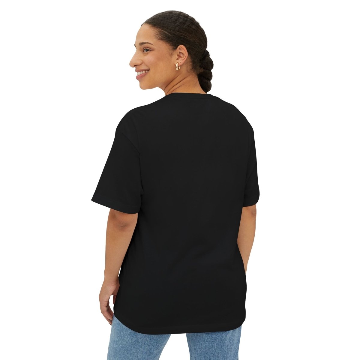"EAT.SLEEP.TRAIN.REPEAT." Active Lifestyle Oversized Tee, Gym Shirt, Fitness Motivational Tee, Workout Top, Casual Wear, Gift for Athletes, Unisex Boxy Tee MINDSet - AI Tee Hero