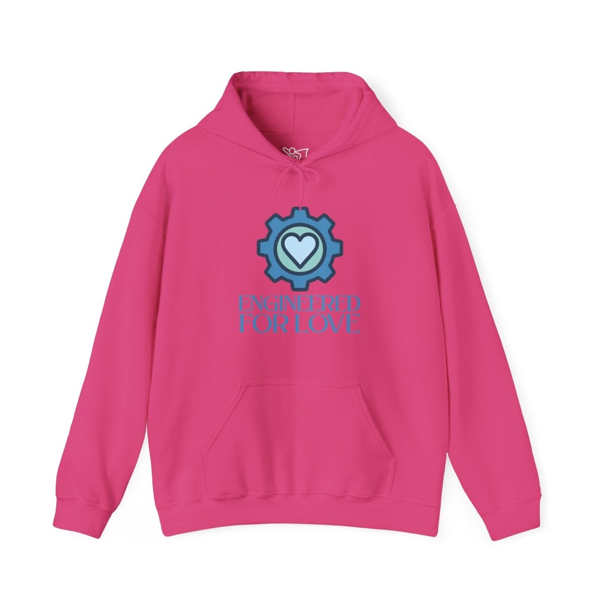 "Engineered for Love" Hoodie Cozy Unisex Sweatshirt, Perfect Gift for Engineers, Valentine's Day, Casual Wear, Birthday Present CW - 2 Blue - AI Tee Hero