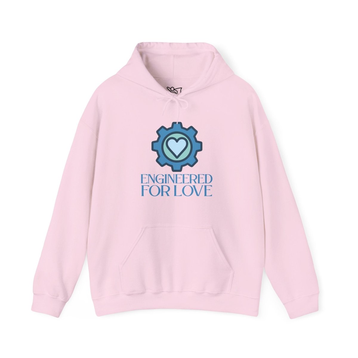 "Engineered for Love" Hoodie Cozy Unisex Sweatshirt, Perfect Gift for Engineers, Valentine's Day, Casual Wear, Birthday Present CW - 2 Blue - AI Tee Hero