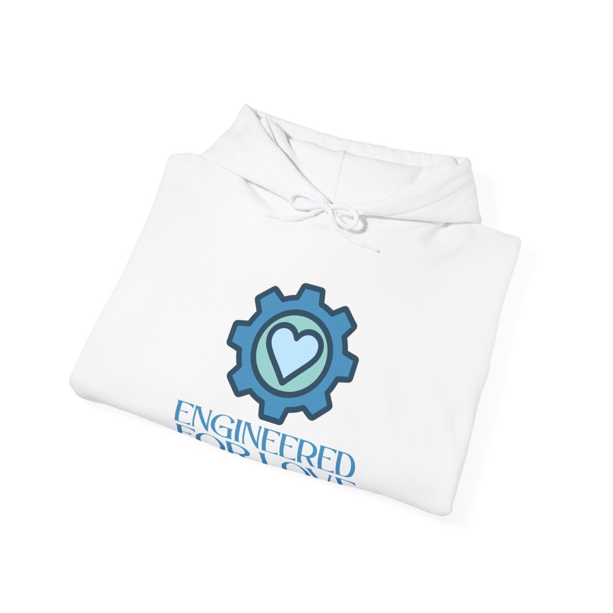 "Engineered for Love" Hoodie Cozy Unisex Sweatshirt, Perfect Gift for Engineers, Valentine's Day, Casual Wear, Birthday Present CW - 2 Blue - AI Tee Hero