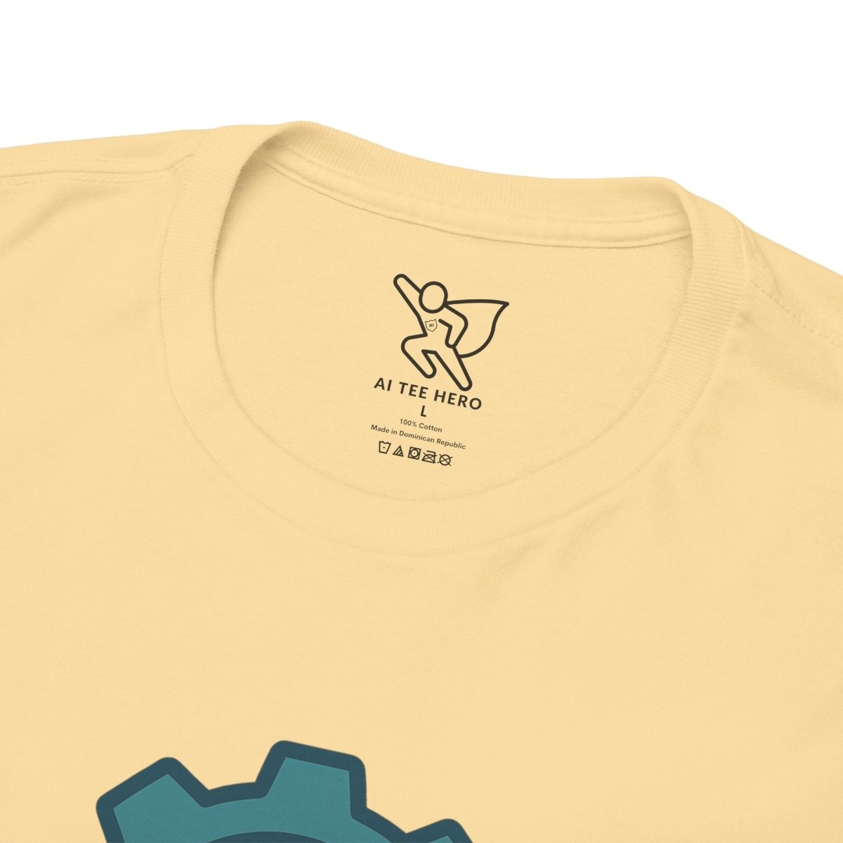 "Engineered for Love" Unisex Heavy Cotton Tee, Gift for Him/Her, Valentine's Day Shirt, Casual Wear CW - 1 Teal - AI Tee Hero