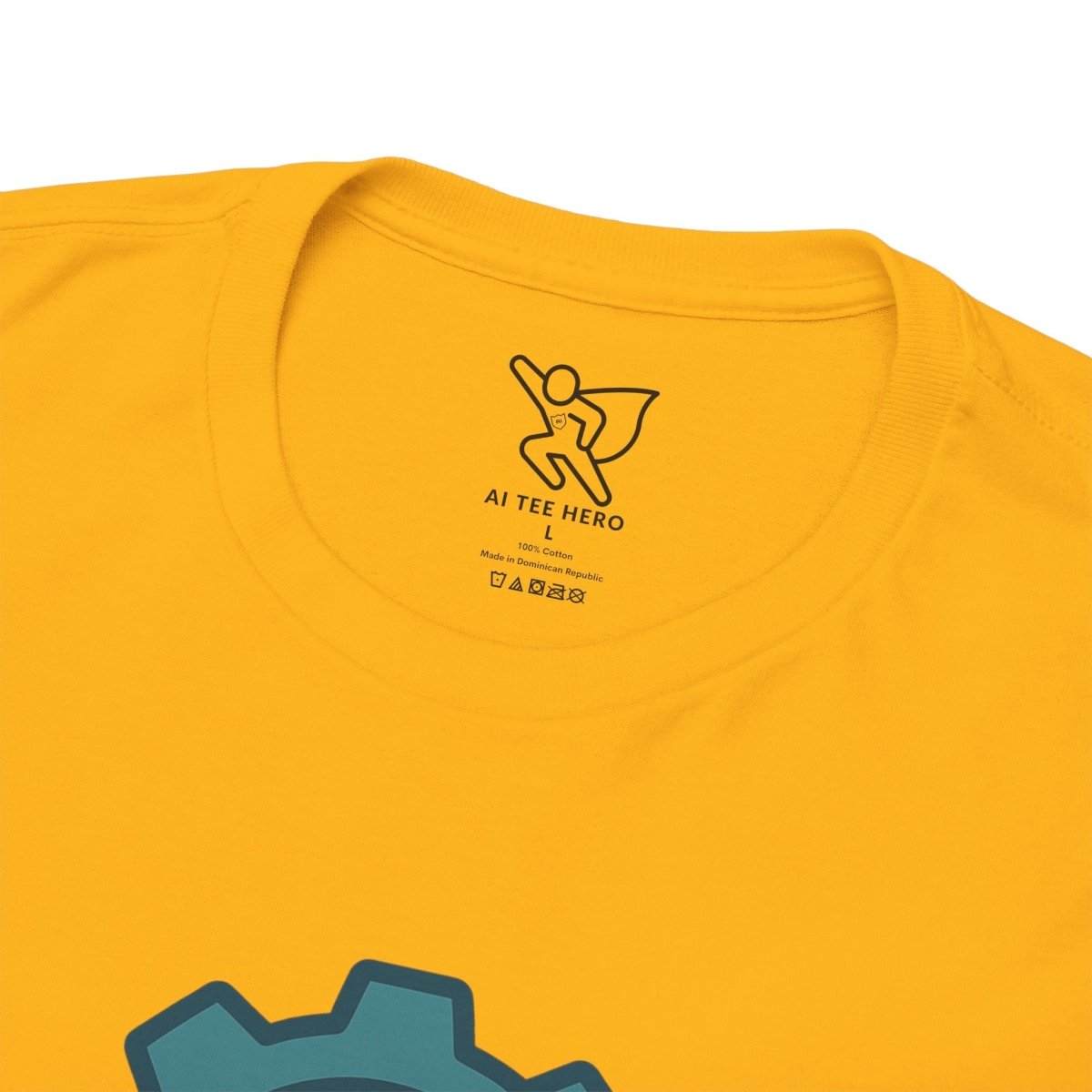 "Engineered for Love" Unisex Heavy Cotton Tee, Gift for Him/Her, Valentine's Day Shirt, Casual Wear CW - 1 Teal - AI Tee Hero