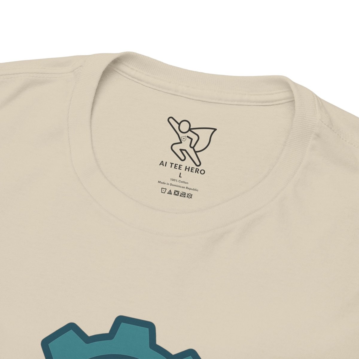 "Engineered for Love" Unisex Heavy Cotton Tee, Gift for Him/Her, Valentine's Day Shirt, Casual Wear CW - 1 Teal - AI Tee Hero