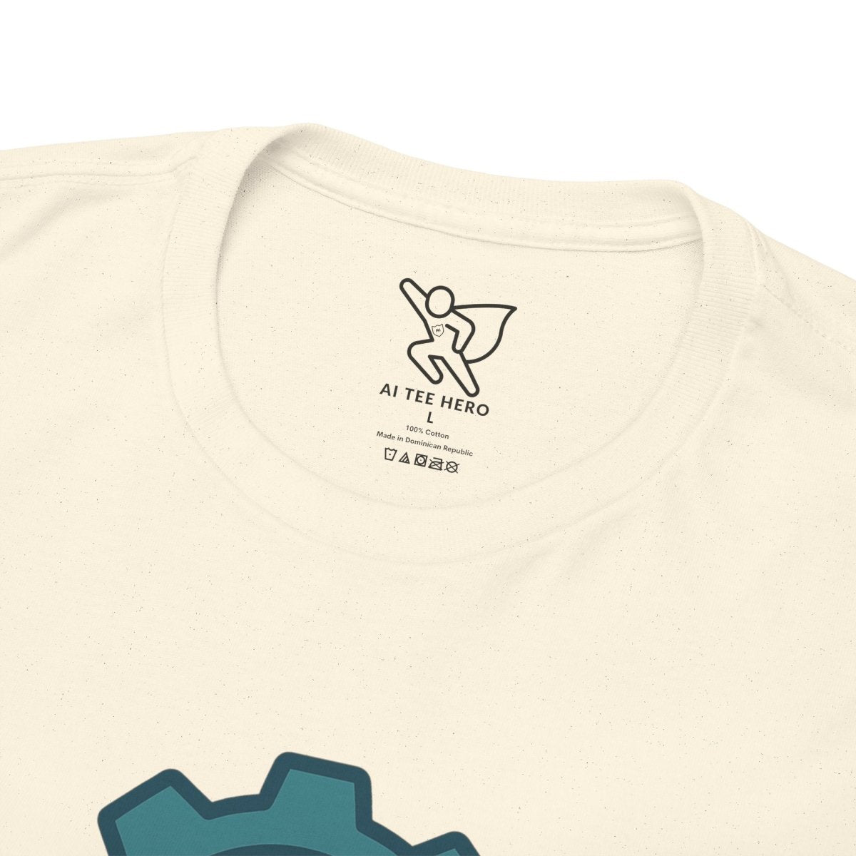"Engineered for Love" Unisex Heavy Cotton Tee, Gift for Him/Her, Valentine's Day Shirt, Casual Wear CW - 1 Teal - AI Tee Hero