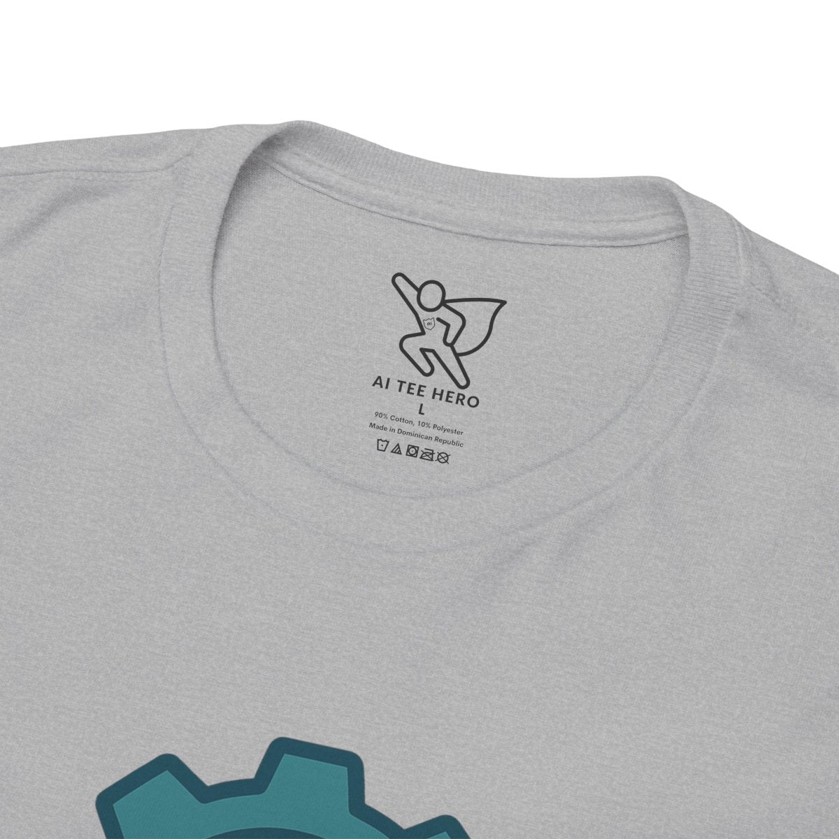 "Engineered for Love" Unisex Heavy Cotton Tee, Gift for Him/Her, Valentine's Day Shirt, Casual Wear CW - 1 Teal - AI Tee Hero