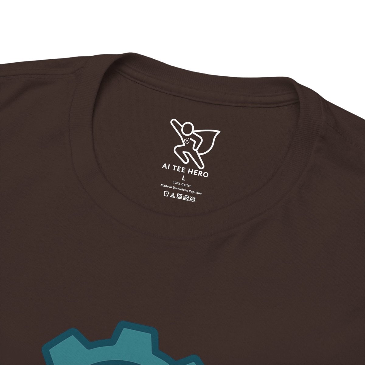 "Engineered for Love" Unisex Heavy Cotton Tee, Gift for Him/Her, Valentine's Day Shirt, Casual Wear CW - 1 Teal - AI Tee Hero
