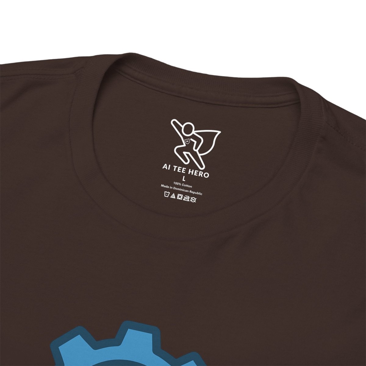 "Engineered for Love" Unisex Heavy Cotton Tee, Gift for Him/Her, Valentine's Day Shirt, Casual Wear CW - 2 Blue - AI Tee Hero