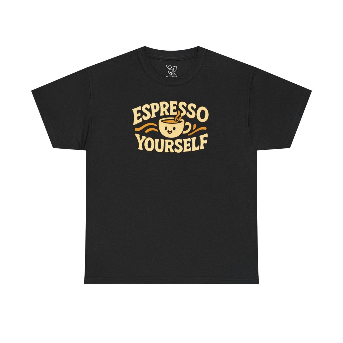 Espresso Yourself Unisex Cotton Tee, Coffee Lover Gift, Casual Wear, Fun T-Shirt, Espresso Themed Apparel - AI Tee Hero