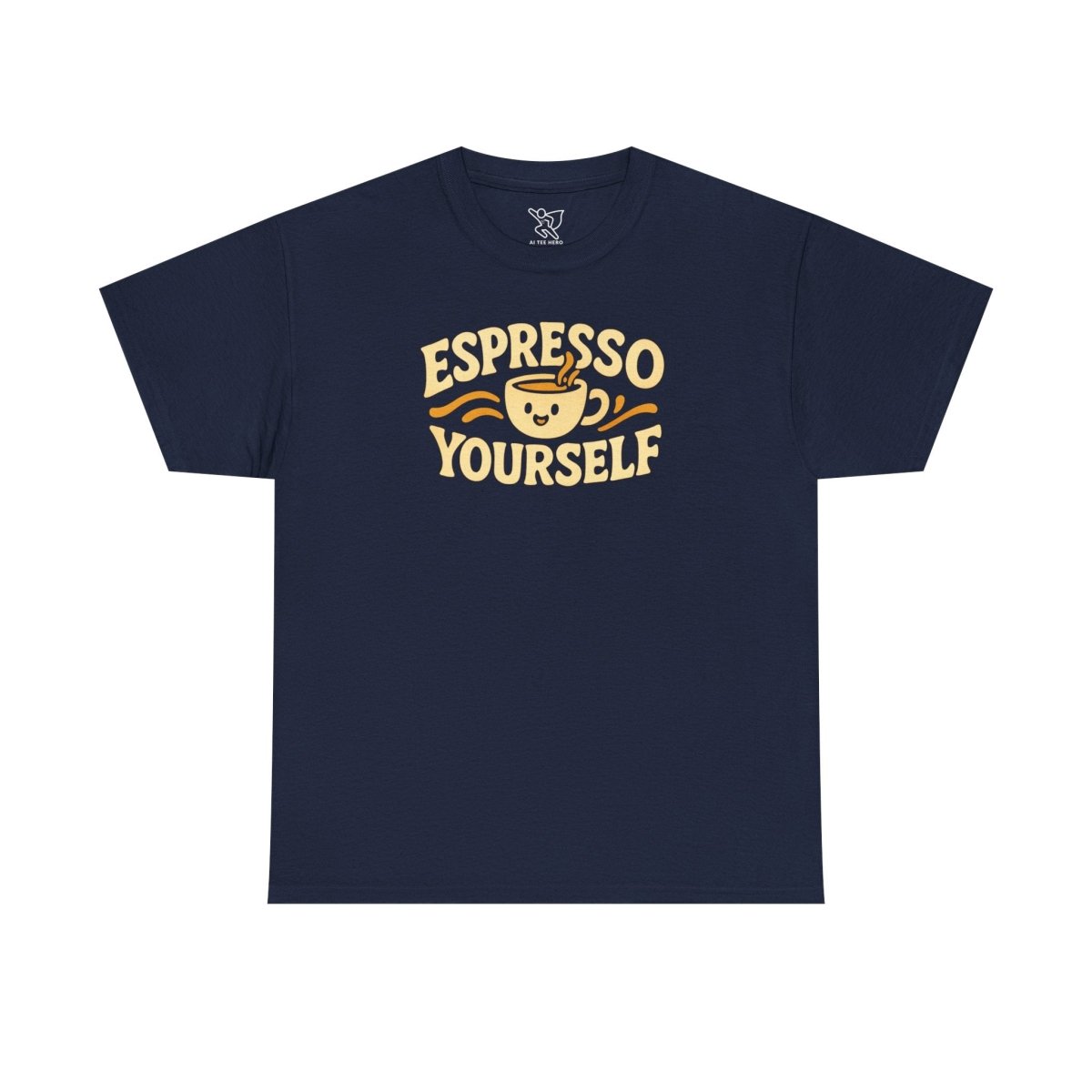 Espresso Yourself Unisex Cotton Tee, Coffee Lover Gift, Casual Wear, Fun T-Shirt, Espresso Themed Apparel - AI Tee Hero