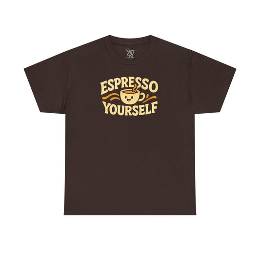 Espresso Yourself Unisex Cotton Tee, Coffee Lover Gift, Casual Wear, Fun T-Shirt, Espresso Themed Apparel - AI Tee Hero