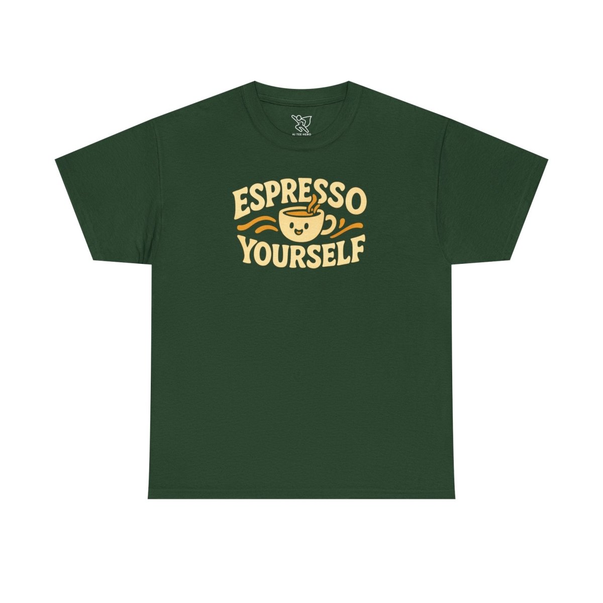 Espresso Yourself Unisex Cotton Tee, Coffee Lover Gift, Casual Wear, Fun T-Shirt, Espresso Themed Apparel - AI Tee Hero
