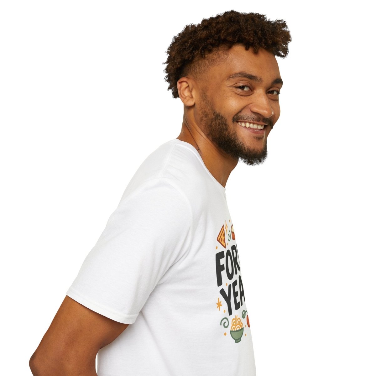 Foodie "Fork Yeah" T-Shirt, Unisex Cotton Tee, Cooking Gift Shirt, Kitchen Love, Food Lover Apparel, Culinary Humor Tee - AI Tee Hero