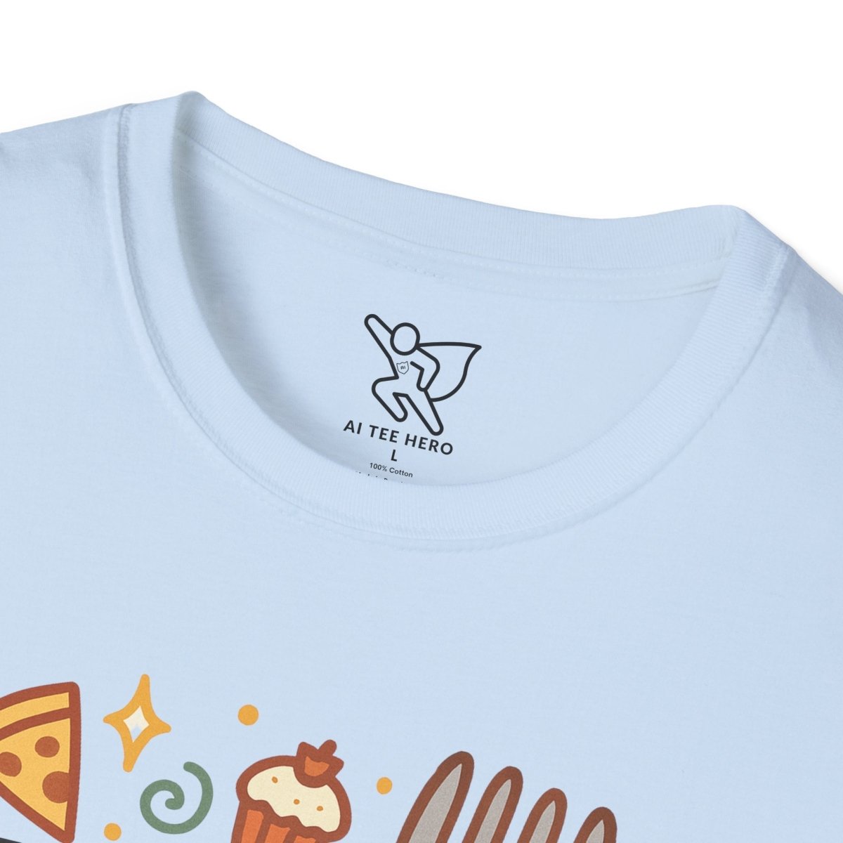 Foodie "Fork Yeah" T-Shirt, Unisex Cotton Tee, Cooking Gift Shirt, Kitchen Love, Food Lover Apparel, Culinary Humor Tee - AI Tee Hero