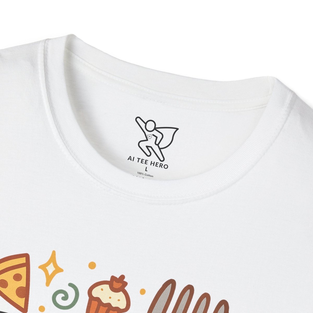 Foodie "Fork Yeah" T-Shirt, Unisex Cotton Tee, Cooking Gift Shirt, Kitchen Love, Food Lover Apparel, Culinary Humor Tee - AI Tee Hero