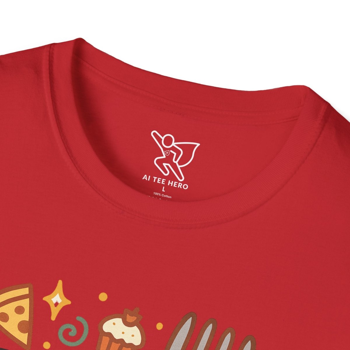 Foodie "Fork Yeah" T-Shirt, Unisex Cotton Tee, Cooking Gift Shirt, Kitchen Love, Food Lover Apparel, Culinary Humor Tee - AI Tee Hero
