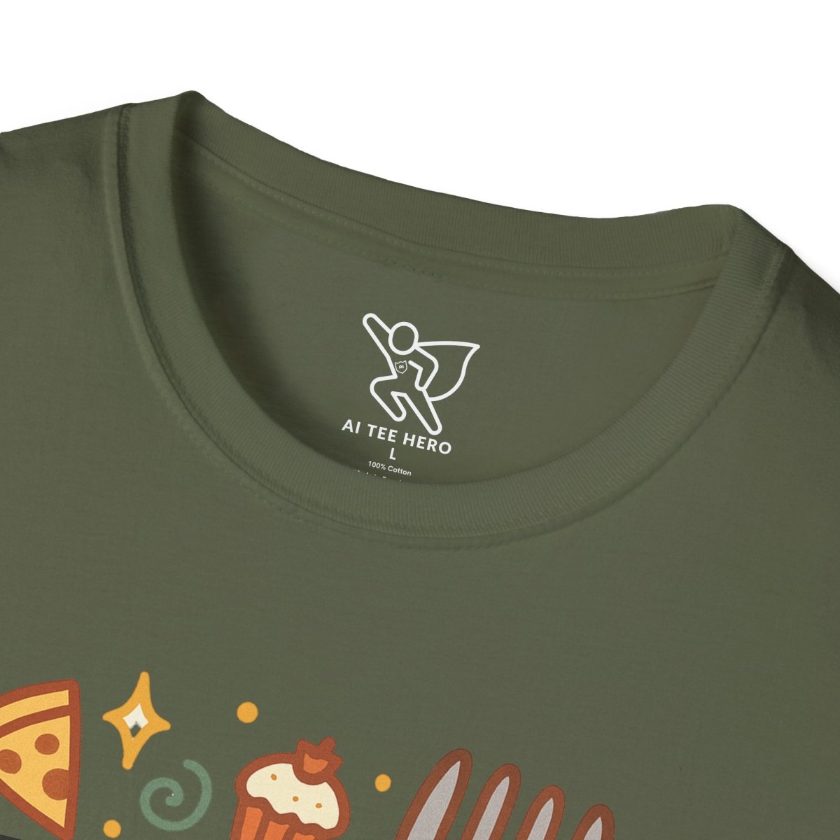 Foodie "Fork Yeah" T-Shirt, Unisex Cotton Tee, Cooking Gift Shirt, Kitchen Love, Food Lover Apparel, Culinary Humor Tee - AI Tee Hero
