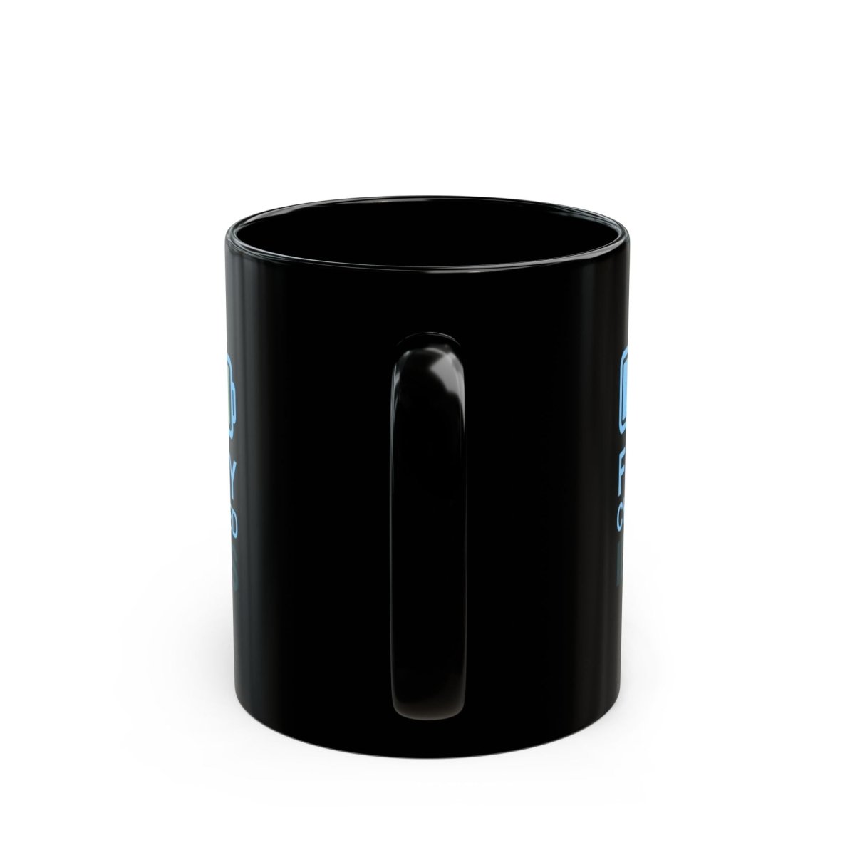 "Fully Charged Ideas" Black Coffee Mug | Motivational Office Gift, Inspirational Drinkware, Funny Mug for Creatives, Gift for Writers - AI Tee Hero