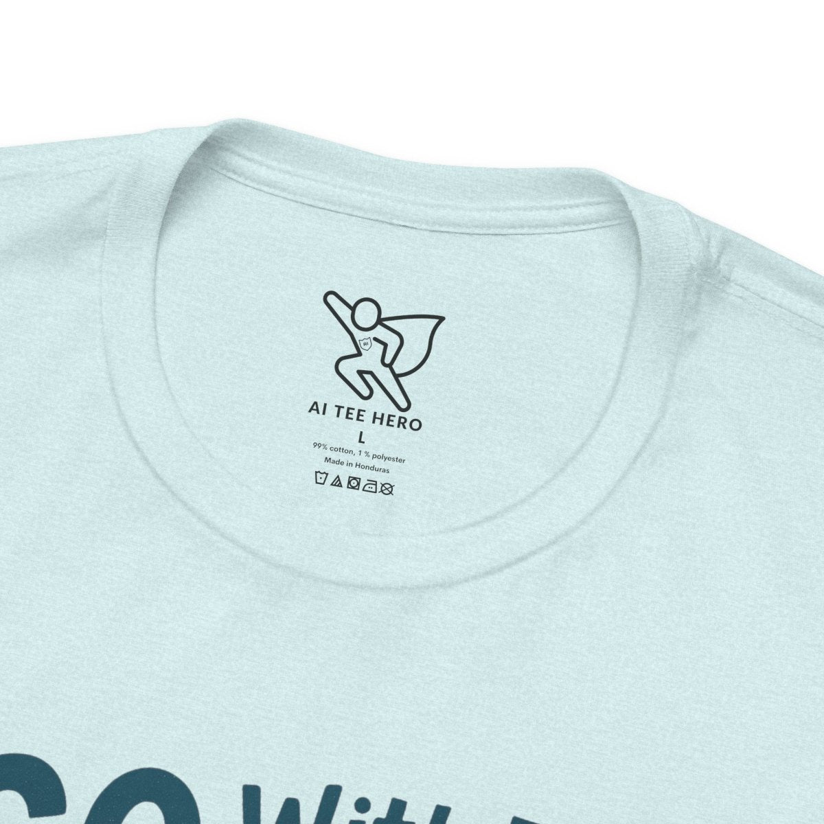 "Go With the Flow" Surf Vibes Unisex Tee, Fun Summer Shirt, Gift for Beach Lovers, Casual Wear, Surfing Apparel, Adventure T-Shirt - MINDSet Collection - AI Tee Hero