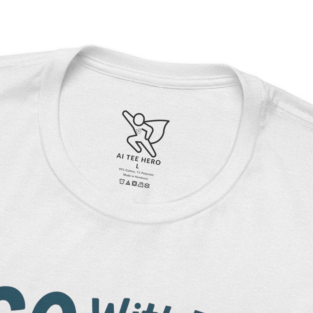 "Go With the Flow" Surf Vibes Unisex Tee, Fun Summer Shirt, Gift for Beach Lovers, Casual Wear, Surfing Apparel, Adventure T-Shirt - MINDSet Collection - AI Tee Hero