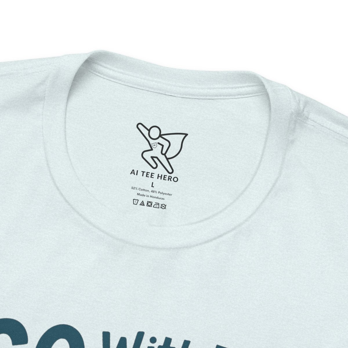 "Go With the Flow" Surf Vibes Unisex Tee, Fun Summer Shirt, Gift for Beach Lovers, Casual Wear, Surfing Apparel, Adventure T-Shirt - MINDSet Collection - AI Tee Hero