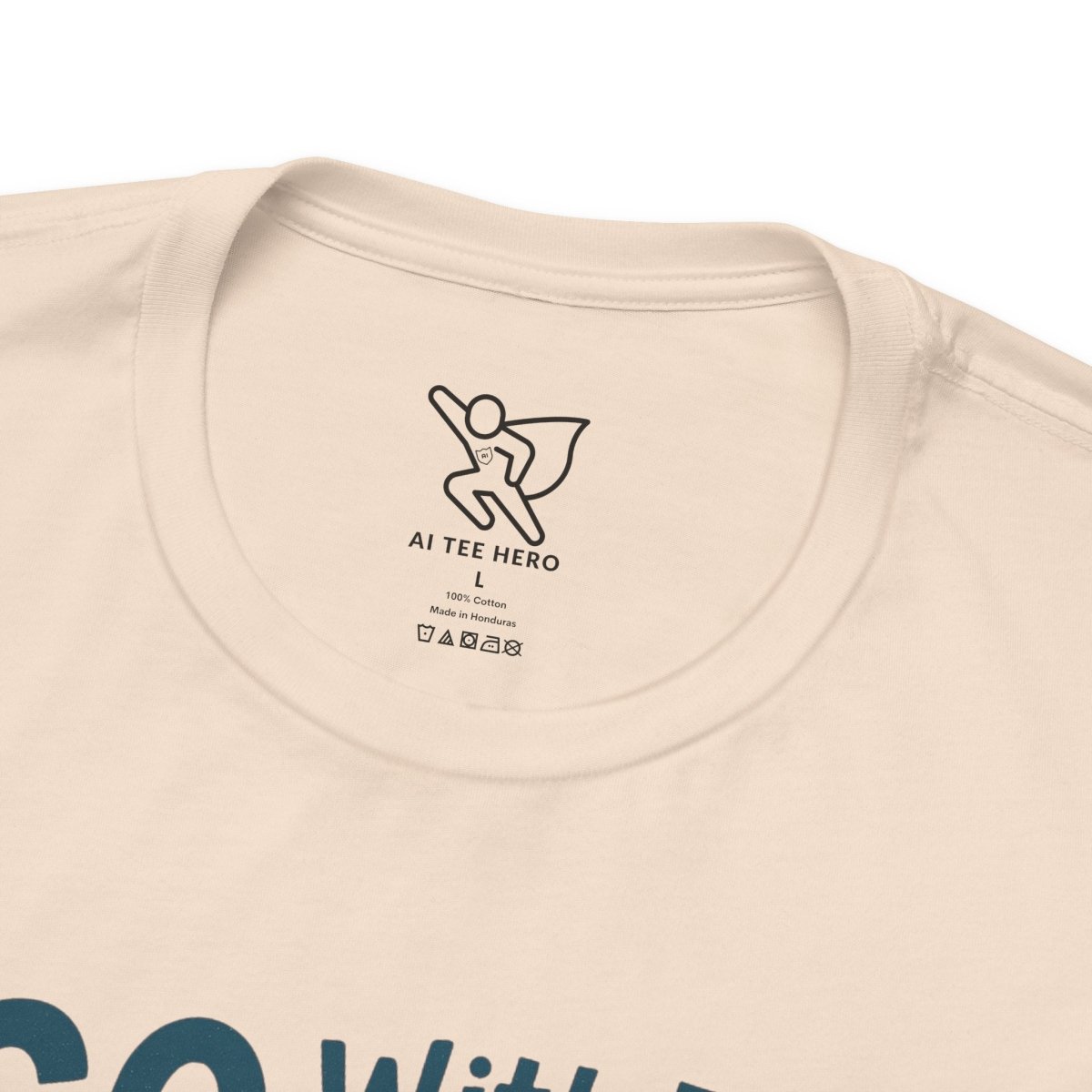 "Go With the Flow" Surf Vibes Unisex Tee, Fun Summer Shirt, Gift for Beach Lovers, Casual Wear, Surfing Apparel, Adventure T-Shirt - MINDSet Collection - AI Tee Hero