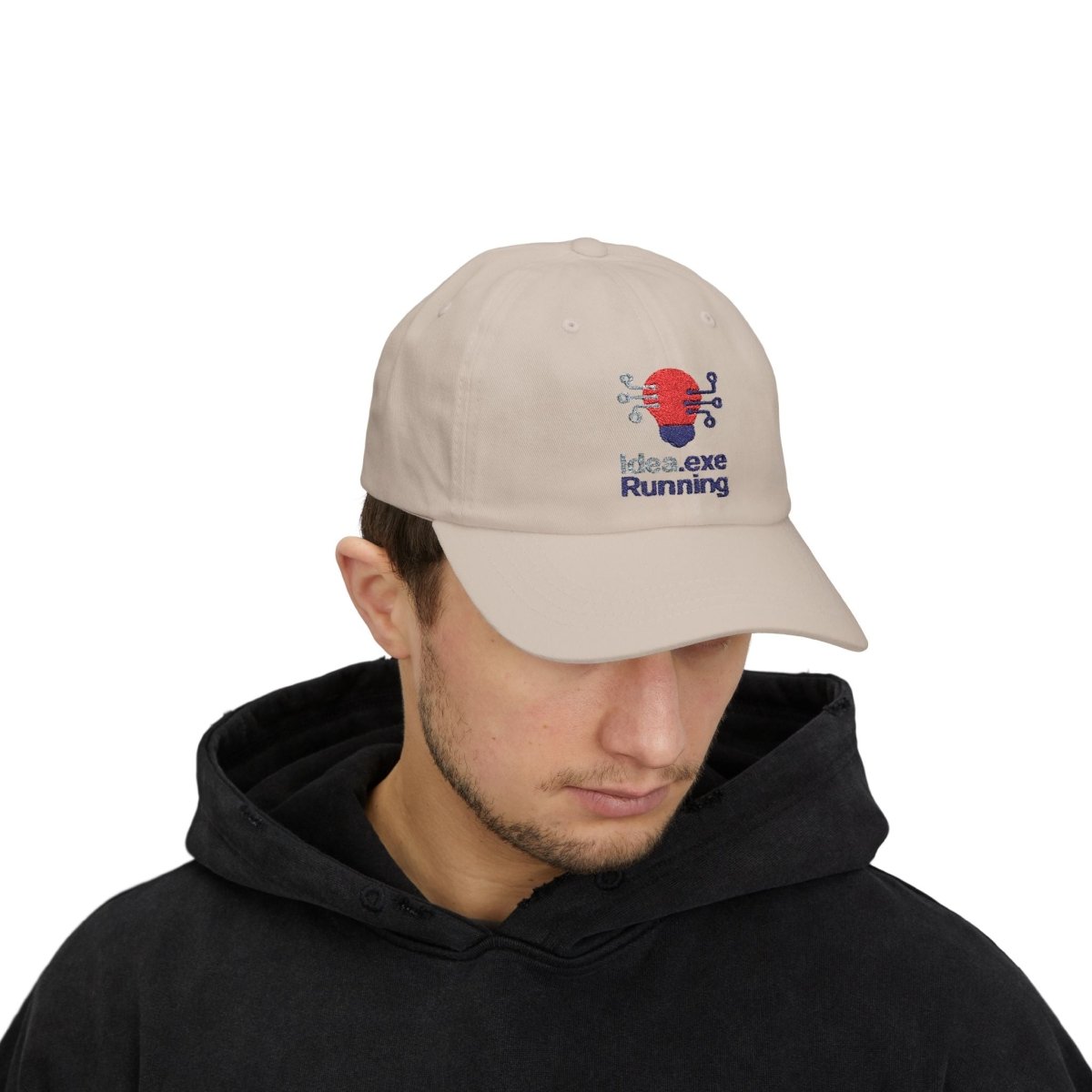 "Idea.exe Running" Classic Dad Cap with Fun Running Design - Perfect Gift for Runners, Sports Events, Casual Wear, Father's Day, and Outdoor Activities - AI Tee Hero